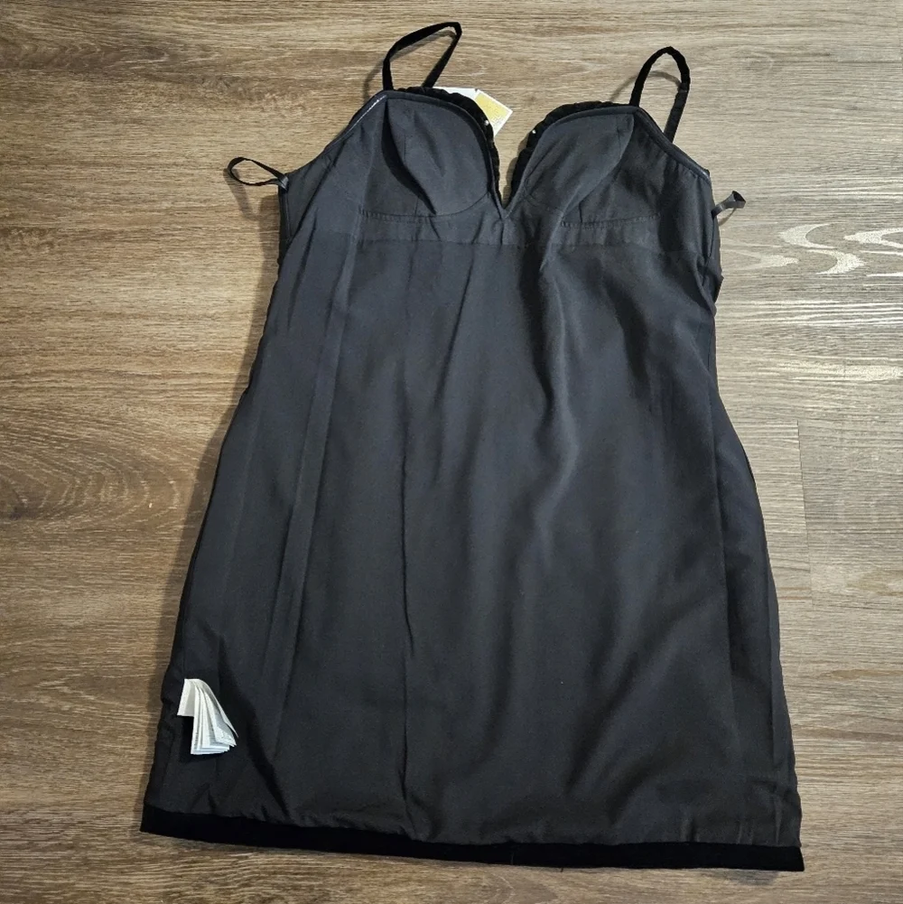 MICHAEL Michael Kors Velvet Embellished Bustier Mini Dress Black Size 6